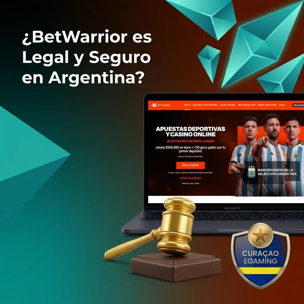 BetWarrior casino legal y seguro en Argentina con licencia de Buenos Aires, cifrado SSL 256 bits y juegos RNG certificados